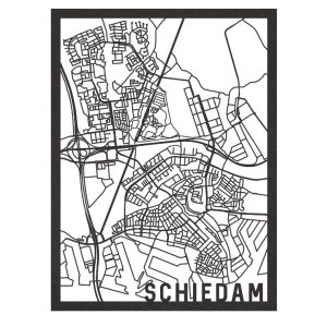 Stadskaart Schiedam