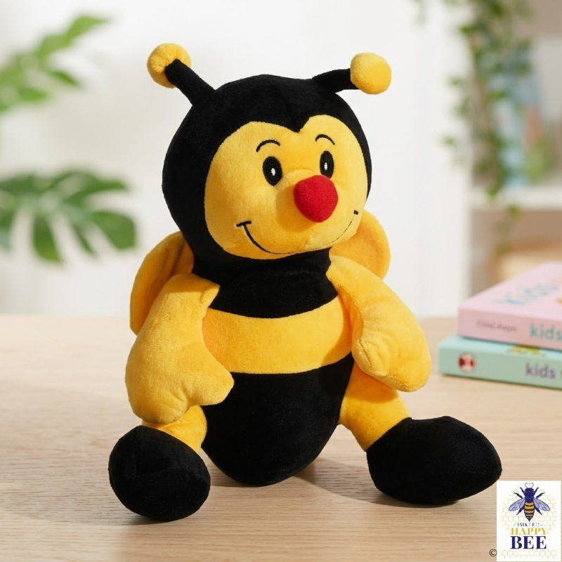 Pluche bijen knuffel 20cm