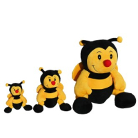 Pluche bijen knuffel 20cm