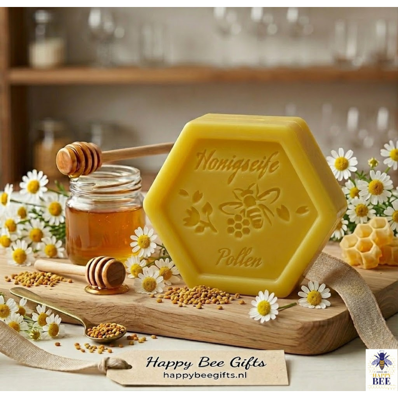 Honingzeep met stuifmeel
